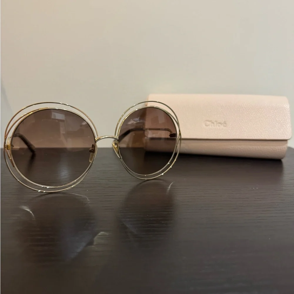 Chloè Carlina Sunglasses Gold - Picture 10 of 16